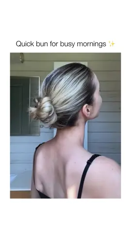 A post by @style on TikTok caption: Quick, easy, clean hairstyle😍 Save for later✨ @Audrey #hair 