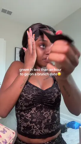 A post by @iiamkerycee on TikTok caption: one thing about me ima wait last min to get ready 😭😭😫 #fyp #keryce makeup products : @Patrick Ta Beauty @Diorbeauty @ONE SIZE BEAUTY @elfcosmetics @Benefit Cosmetics 