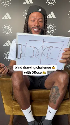 A post by @adidas on TikTok caption: no end to this man‘s talent 🌹#drawingchallenge #drose #basketball #adidas