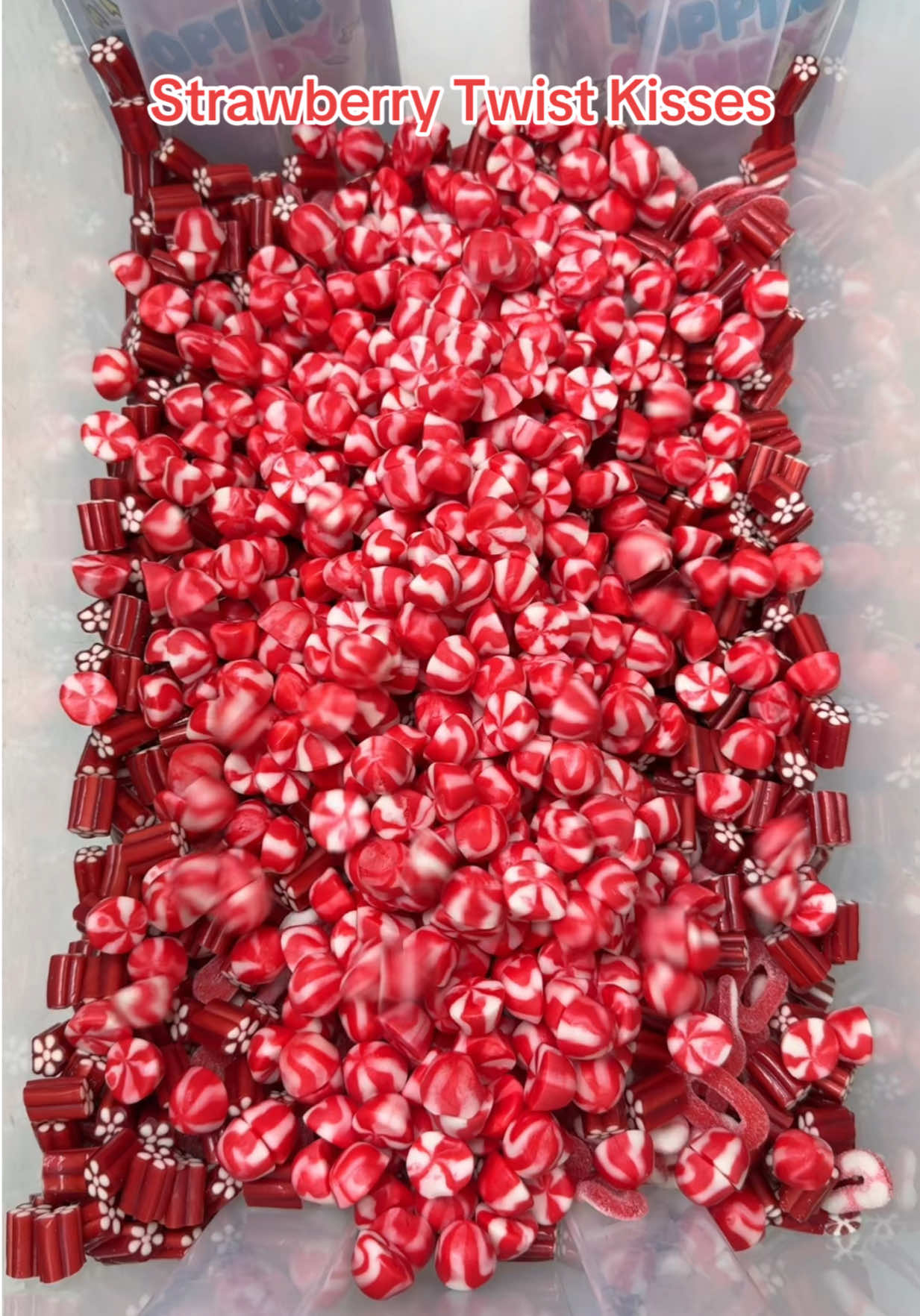 A post by @poppincandyofficial on TikTok caption: Strawberry & Cream Mix OOF!😮‍💨 #strawberriesandcream #candy #slam 