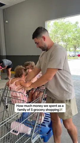 A post by @thecarlinfamily on TikTok caption: Comment your guesses before you find out at the end👀🥰 #fyp #thecarlins #familyof5 #groceryshopping #family #parentlife #samsclub #viral #trending #4u #cutebaby #siblings #relatable 