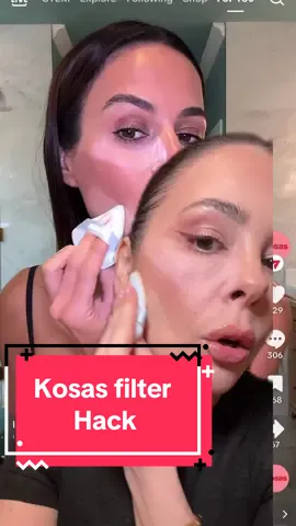 A post by @ericataylor2347 on TikTok caption: #greenscreenvideo I tried the @Kosas filter look created by founder Sheena. This spray is designed to melt the powder but give a filter second skin vibe - not overly glowy or matte. wanted to test it out. I’ll report back after!                         #kosaspartner #makeup #settingpowder #filter #makeuptutorial #makeupover40 #settingpowder #blurringpowder #settingspray #fyp 