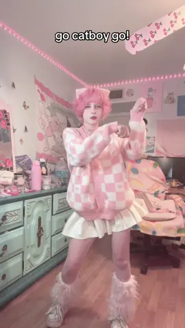 A post by @strawbabyboy on TikTok caption: had to re-do this with the tail 🙏 #femboy #fyp #femboytiktok #pink #kawaii #strawberry #fypシ #femboyfriday 