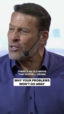 A post by @tonyrobbins on TikTok caption: Problems need energy to live. Identify your problems but give your power and energy to solutions. #mindset #mentality #wisdom #advice 