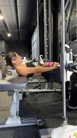 A post by @avbfit on TikTok caption: Not all thrusts are created equal 🍑 @Women‘s Best  know what your goal is and match the movement accordingly 🤝✨ fit is essential twist bandeau bra + flared legging in black | dc AVBFIT 🫶🏼 #hipthrust #kasglutebridge #glutegrowth #glutes #legdayworkout #legday #glutesworkout 