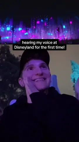 A post by @anthony_gargiula on TikTok caption: as a lifelong fan of Disney, getting to hear my voice at a Disney park has been one of my biggest dreams for as long as i can remember. i am so grateful & honored that i got to sing one of my favorite songs for the new #Disneyland World of Color Happiness! 😭🫶🏻 #disneyland70 #worldofcolor #disney #disneyparks 🤍