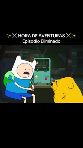 A post by @escardii on TikTok caption: Episodio eliminado de Hora de Aventuras 🤣😱 con @RAY.H y creado por Rigamarole #parati #escardi 