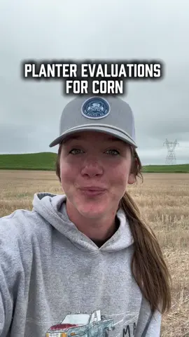 A post by @agwithemma on TikTok caption: Just wrapping up planter evaluations for corn! #agwithemma 