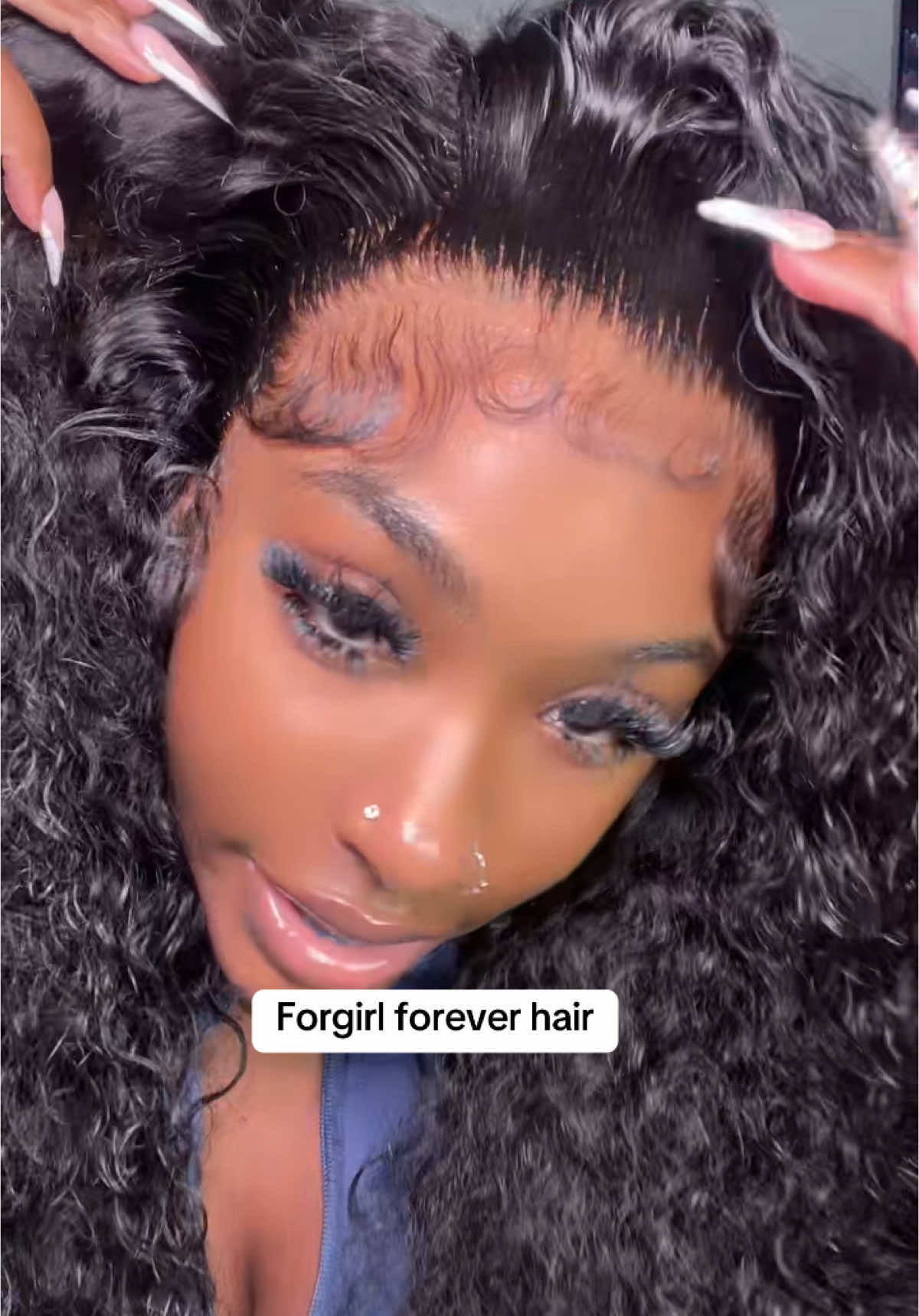 A post by @naaecash3 on TikTok caption: Ended up falling in love with this unit! Not bad at all for $135!!! 😍😍 @FORGIRL FOREVER WIG #waterwavewig #wiginfluencer #forgirlforeverwig #wiginstall 