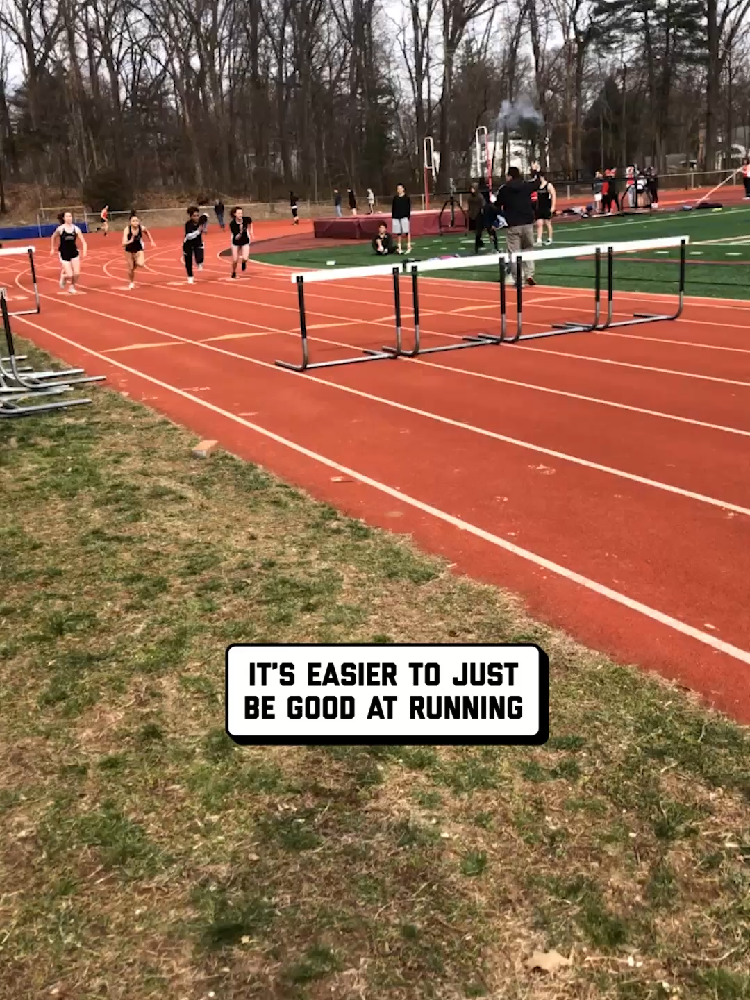 A post by @failarmy on TikTok caption: Hurdles are just another hurdle in life... 😩 🤣 #hurdles #trackandfield #sportsfail #fail