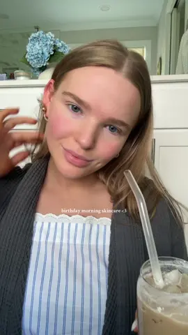 A post by @adaleenichols on TikTok caption: glowy skin to start off year 23 🕊️🎂 #birthday #birthdaygirl #23rdbirthday #23 #Tatcha #skincare #skincareroutine #morningskincare #glowyskin #skinprep @Caudalie @Iconic London 