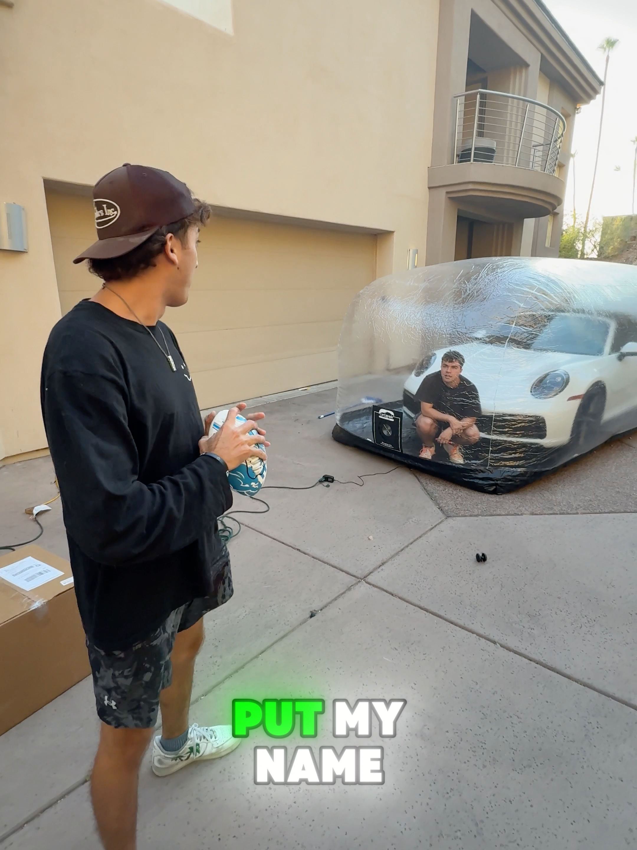 A post by @austinsprinz on TikTok caption: nothing get through the bubble