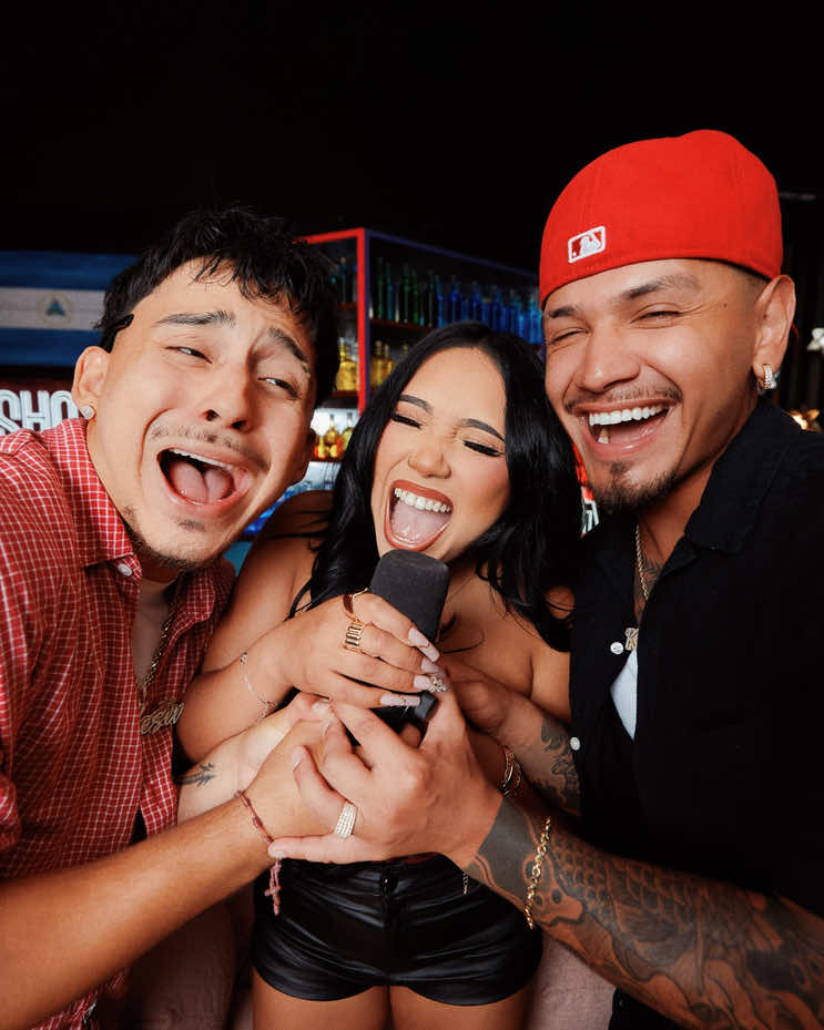 A post by @blesiv on TikTok caption: AHHH SURPRISE WE’RE STARING A PODCAST: The Cruda Corner 🍻 @crudacorner  Hosted by your fave trio: @Karen Mendoza , @Eddie Zepeda & @blesiv Get ready for some wild ass stories, chaotic energy, unexpected confessions, and shots that probably should’ve stayed in the bottle 😅 Episode 1 drops this Sunday (6/29) at 2PM PST on YouTube & wherever you stream your podcasts. Tap in or miss out 🍾💥 Presented By @Sazon Studios 