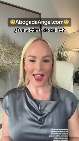 A post by @abogadaangel on TikTok caption: Aunque el delito haya sido hace años, todavía podría ser posible arreglar por esto 😇📞 800-259-5555 #abogadostiktok #abogadadeinmigracion #immigrationlaw #abogadaangel #casodeinmigracion #arreglarpapeles #documentos #immigration #immigrationlaw #unimosfamilias #weunitefamilies La firma de abogados Lisinski tiene sucede en Dublin, Ohio y se ocupe exclusiva exclusivamente de casos de inmigración federal ya que Angel Lisinski tiene licencia para practicar la ley estatal sólo en Ohio. Los resultados varían y no pueden ser garantizados. El éxito pasado no garantiza resultados futuros. Las publicaciones no constituyen asesoramiento jurídico. No todos califican.