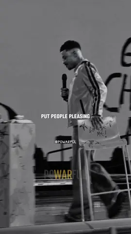 A post by @powarful on TikTok caption: Put people pleasing to rest🧠🖤 #powarfulvids #charlesmetcalf 