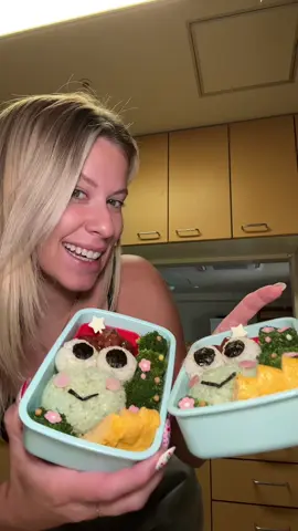 A post by @momentswithmoriah on TikTok caption: Keroppi bento 🐸 #bento #keroppi #弁当 #lunch #lunchideas 