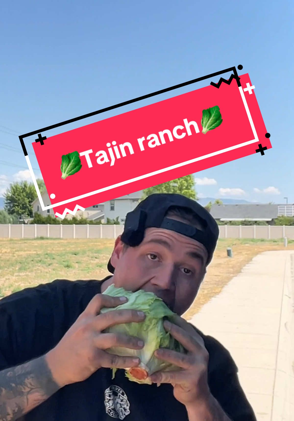 A post by @datrashmaaan on TikTok caption: Tajin ranch!??👀🥬#trashsalad #bluecollar #boydinner 