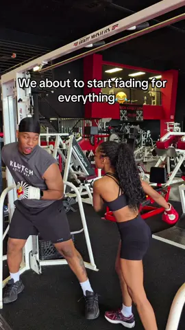 A post by @niyah.wanya on TikTok caption: Put your deuce up😂                                       #niyahwanya #nwfam #fyp #couplestiktok #christiancouple #gym #gymtok #gymcouple 