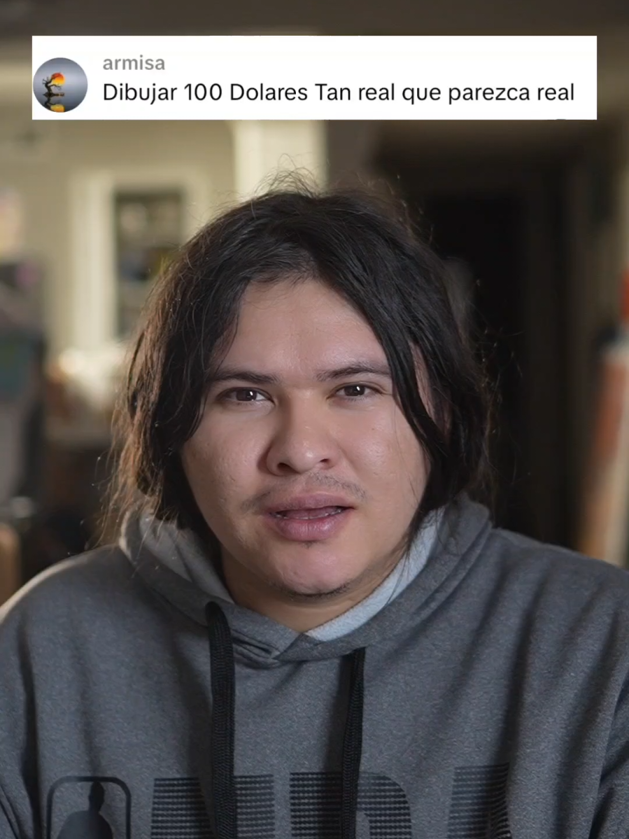 A post by @tioamodibujar on TikTok caption: Hago Dibujo de 100 Dolares tan Real que parece Real... #arte #tioamodibujar #artista #dibujo 