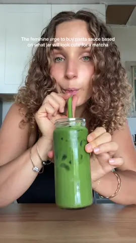 A post by @bearenger on TikTok caption: The feminine urge 👀… I used a paste of baking soda and avocado oil to take off the sticker. Just pour over hot water, take the stickr off, put the paste over residue and let sit for 5 mins, scrub with warm water and voila! Another creator did this, tag her is you know her @!! #matchalatte #matcha #healthyrecipe #easyrecipes #foodasmr 