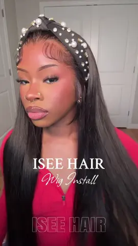 A post by @iseehairbeauty on TikTok caption: Be real…you can’t tell me this isn’t growing from my scalp 😩🤌🏽 the lace is super teaaa @kiana ♡  Straight 28” 13x6 HD Full frontal draw-string Wear Go Wig  #iseehairbeauty #iseeweargowig #gluelesswig #hdlace #silkhair #bussdown #beginnerfriendly 