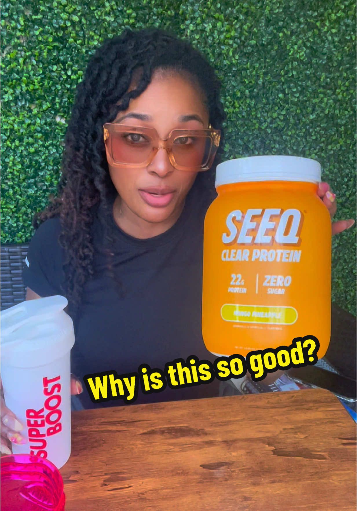 A post by @ashybermudez on TikTok caption: #creatorsearchinsights Clear Protein that taste like juice?!?! This can’t be real! But if it’s not, don’t tell me😰😰#dealsforyoudays #ashybermudez #tiktokshopcreatorpicks it’s soooooooo good!!! Trying the watermelon next! 