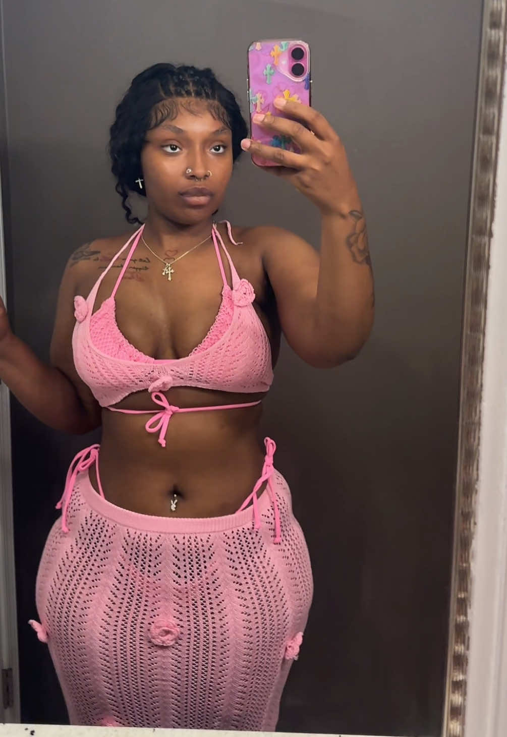 A post by @biffzy on TikTok caption: Wowww TikTok snapped with this one😍😍 I’m wearing a size large and yes I have on a separate bathing suit underneath because it’s see through 