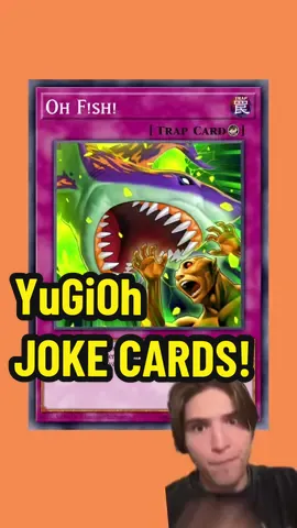 A post by @yugioh_fillers on TikTok caption: YuGiOh MAKES JOKE CARDS!? #yugiohduellinks #yugiohmasterduel #yugiohanime 