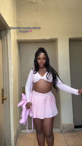 A post by @_teemalii on TikTok caption: Literally my favorite set ever😍😍 search Glowmode on SHEIN and use code gm15fathia for 15% off #Glowmode#Glowmodeskirt#skirt#skirtset#OOTD#gym#GRWM
