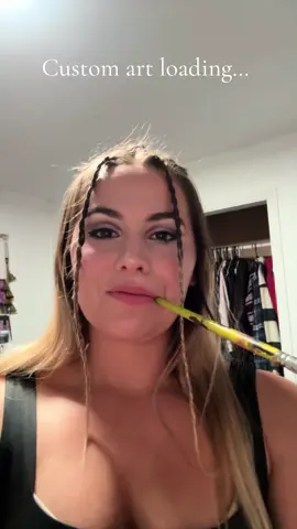 A post by @wander1ustgypsy on TikTok caption: Addiction I’ll never give up 🎨 ##create##artist##portrait