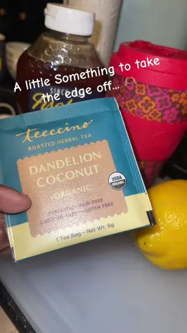 A post by @cooksonabudgets on TikTok caption: Dandelion Coconut Roasted Herbal Tea #research the benefits of #dandelion prepping for a glass/shot a day 💜 