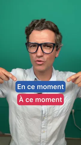 A post by @frenchschooltv on TikTok caption: À ce moment / EN ce moment 🤨⁉️ 1. Je suis heureux ___, je me sens bien. 2. En juin dernier, je me sentais fatigué, c’est ____ que j’ai décidé de prendre quelques jours de repos. 