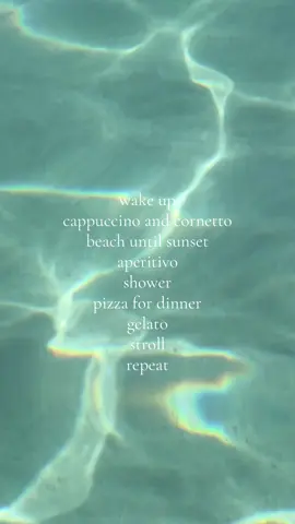 A post by @onlyonegiulia on TikTok caption: The only schedule I want in life 🥹 #italy #travel #traveltok #summer #italiansummer 