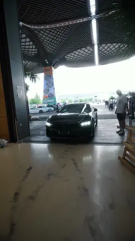 A post by @zarbex on TikTok caption: 😩🍆💦 #mustang #darkhorse #v8  video by @DAMONART 