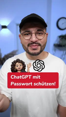 A post by @tiktoktechnik on TikTok caption: 📲 (Nur iPhone!) ChatGPT mit Passwort oder Face ID schützen! Tutorial #chatgpgttricks #chatgpt #iphonetricks #iphonetipps