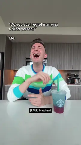 A post by @matthewandpaul on TikTok caption: Thank you @Starbucks for making it easier to prank my husband 😂 And for making a drink that tastes like the first sip of summer!! ☀️ #StarbucksAmbassador #couplesprank