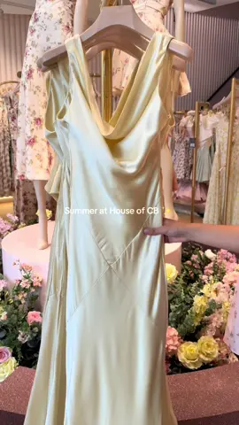 A post by @houseofcbofficial on TikTok caption: Summer dressing in our silkies ✨ #houseofcb #eurosummer #weddingguestdress #fairycore 