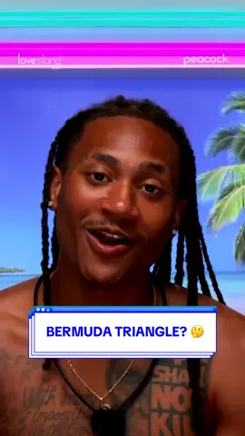 A post by @loveislandusa on TikTok caption: "Bermuda triangle" - will Taylor make it back? 😂 #LoveIslandUSA @Twillskii 