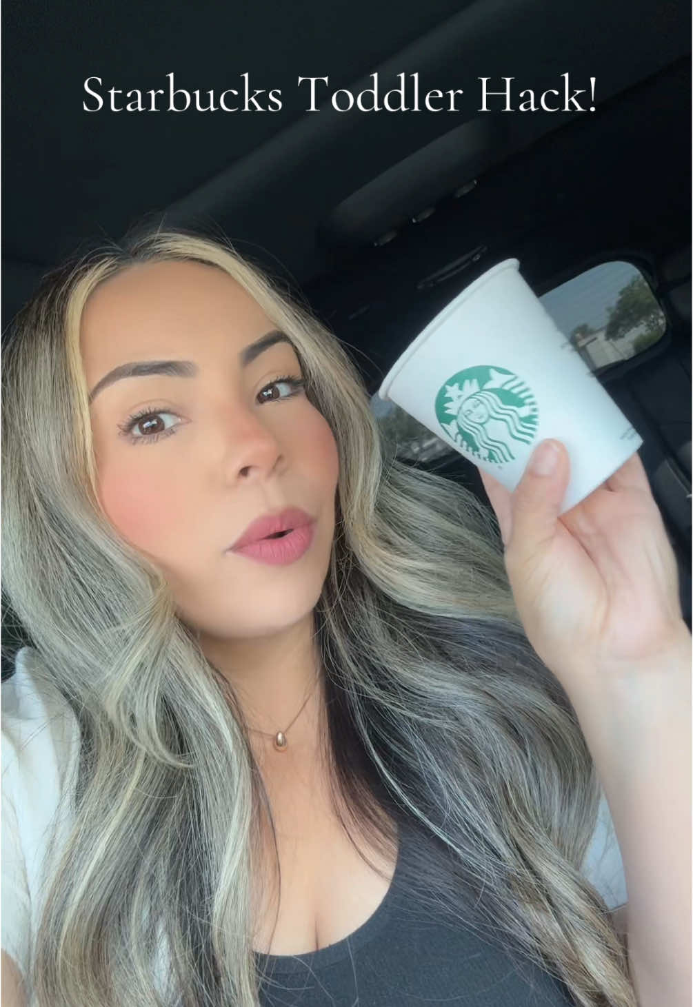 A post by @jasmine_areli on TikTok caption: In this economy we can’t be paying $7 for one sip 😅 #starbuckshack #toddlersoftiktok #toddlerhack #starbucksdrinks 