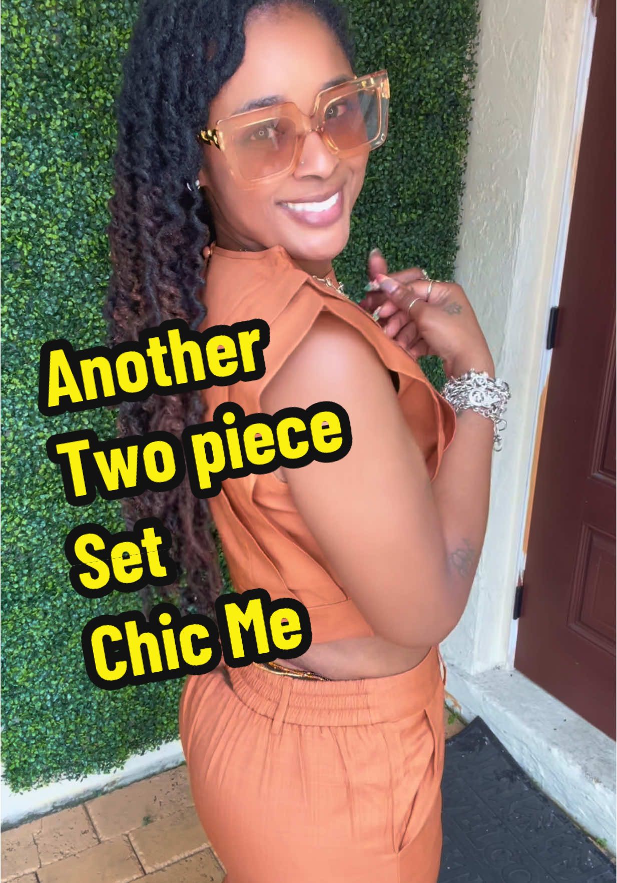 A post by @ashybermudez on TikTok caption: @ChicMe_US @chicme.us.shop @chicme This two piece set is so versatile! Dress it up or down! Perfect for any occasion! Love it! #d#dealsforyoudaysa#ashybermudezt#tiktokshopcreatorpickst#tiktokshopbacktoschoolf#fashion