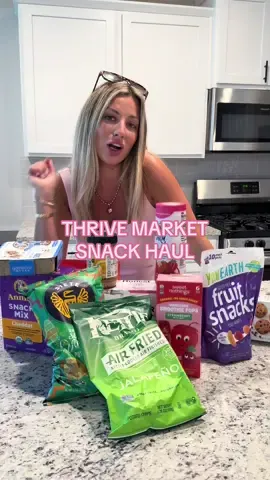 A post by @_jc242 on TikTok caption: another snack haul from thrive market! My fav 🤭🤩💕 #snack #groceryhaul #snackhaul #thrive #thrivepartner #pregnant #toddlermom #toddlersnacks #2under2 #fyp @Thrive Market 