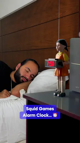 A post by @arshsoni on TikTok caption: Wake up or Be Eliminated! 😱🤯 Follow for more ✨ #squidgames #season3 #viral #alarm #clock #games #magic 