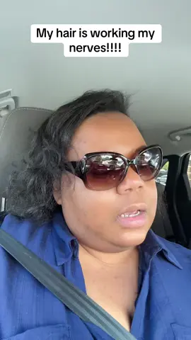 A post by @reesamteesa on TikTok caption: Vent moment!!!! My hair is driving me crazy out here in these humid streets. #reesateesa #hairdontcare #atlantaweather #blackhair 