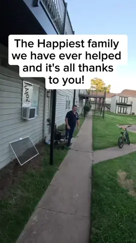 A post by @mattthemechanic43 on TikTok caption: We came back for the Syrian refugee family! ❤️ Most amazing give away yet! #fyp #tiktok #giveaway #surprise #car #free #help #gift #mobile @Bailey 