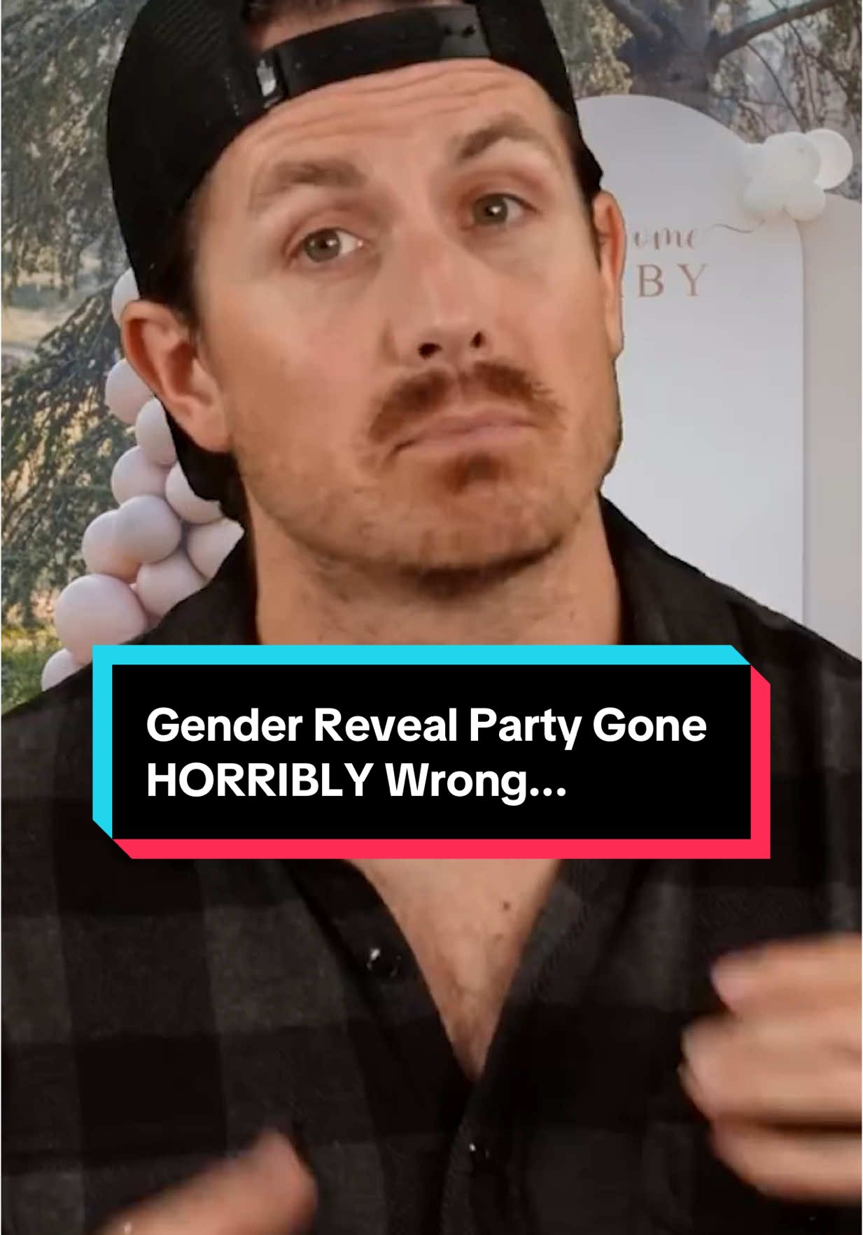 A post by @mrballen on TikTok caption: Gender Reveal Party Gone HORRIBLY Wrong... #storytime #genderreveal #genderrevealparty 