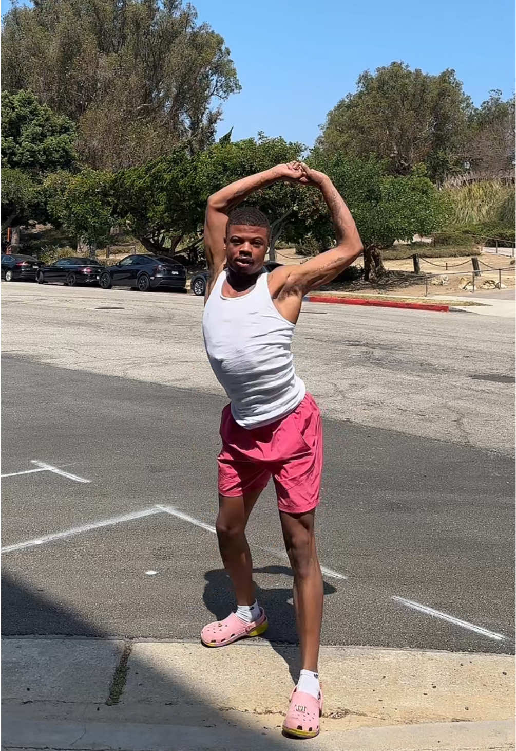 A post by @kitkatkittrell on TikTok caption: Dc @moegotmoves 💕  #fyp #majorette #kitkatkittrell 