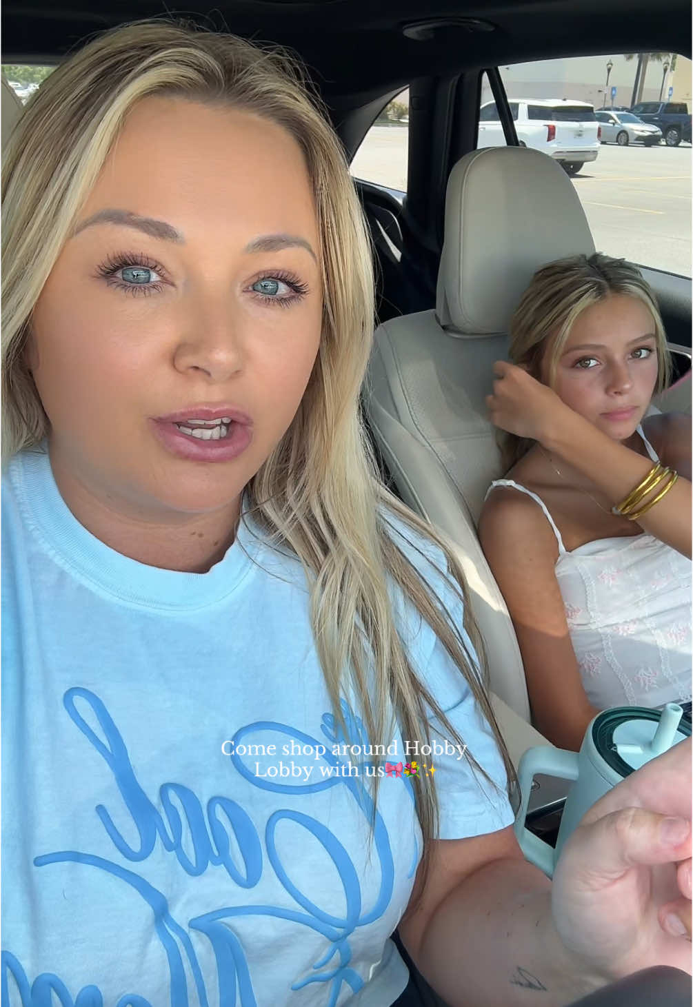A post by @smalltownbeautybytess on TikTok caption: I can’t believe I had a random gift card for $50 I didn’t even know I had😭💓#hobbylobby #shopping #vlog #momanddaughter #fyp 