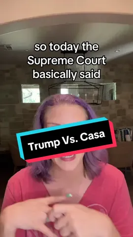 A post by @katnaps5 on TikTok caption: The Supreme Court  just made it harder to stop harmful presidential actions nationwide in Trump Vs CASA.  Fighting the same executive order 50 times in 50 places.