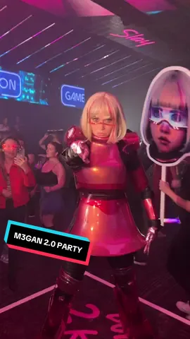 A post by @nene_la_shiro on TikTok caption: Club @M3GAN 2.0 party was dope!! I cannot wait to go see it!!!!! #M3GAN2  #UniversalPicsPartner 