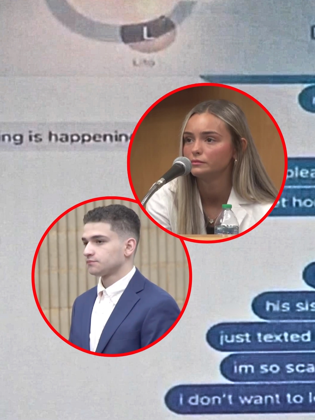 A post by @courttvlive on TikTok caption: “Don't answer anyone."   Text messages between #RaulValle and his then-girlfriend, #MackenzieTrafecante, following the deadly stabbing of 17-year-old #JamesMcGrath are read aloud in court.   #CourtTV What do YOU think? #preppypartymurdertrial